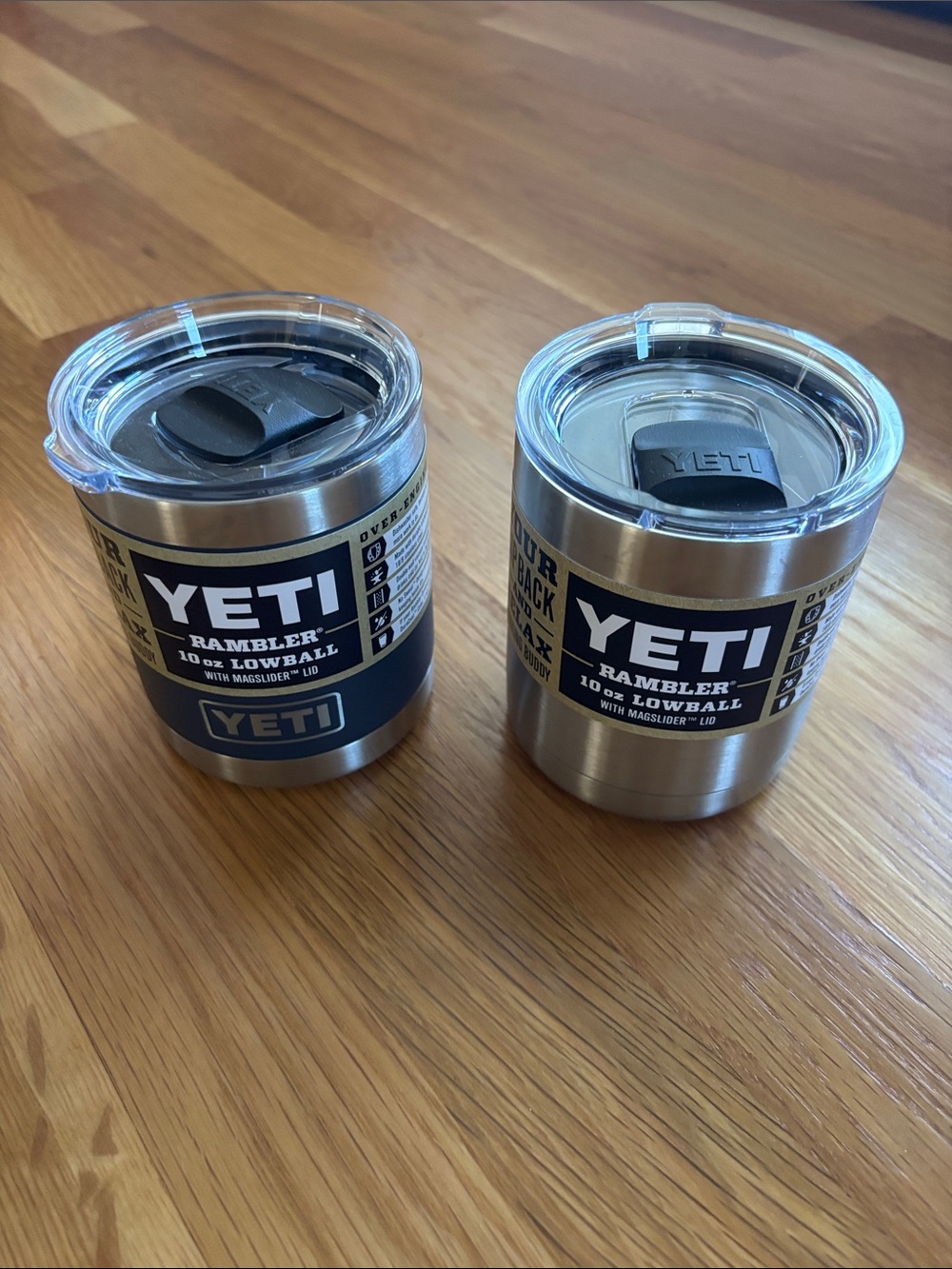 YETI Ramblers 10 oz. lowball, Stainless, MagSlider lid. Insulated. BPA-free.